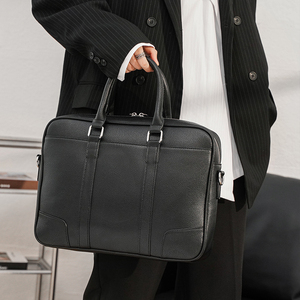 潮流新款韩版男士手提包公文包 文件包商务电脑包时尚单肩包男包