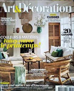 多期可选 ART& DECORATION 2023年3月 法国室内设计艺术法语杂志