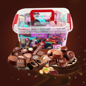 黑巧克力糖果散装批 年货零食礼盒儿童夹心喜糖混装散称chocolate