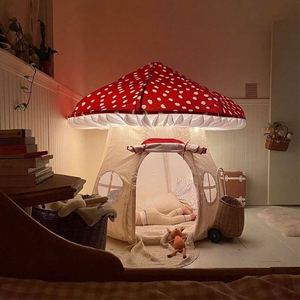 儿童帐篷室内公主可睡觉男女孩蘑菇宝宝游戏屋小房子玩具分床神器