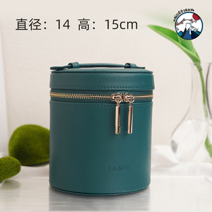 LA MER/海蓝之谜专柜水桶包 新款手提桶包化妆包洗漱包绿色收纳桶
