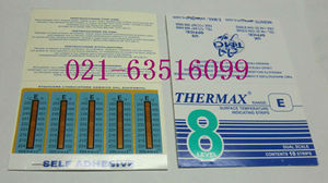 英国温度美THERMAX 温度热敏试纸 8格E 测温纸 204-260度 温度纸