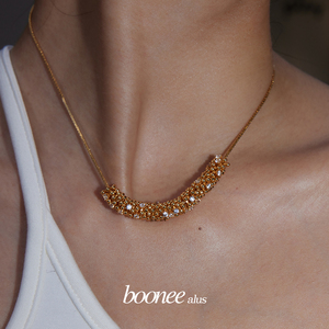 Boonee alus轻奢高级感锆石项链女2024春新款爆款小众设计锁骨链