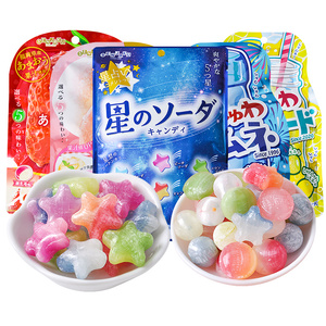 日本进口零食扇雀饴星星糖什锦水果糖喜糖高颜值可爱糖果