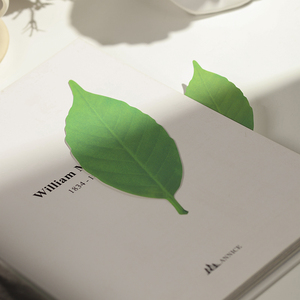 日本进口+D Leaf Thermometer感温变色树叶创意文艺纸质书签礼物