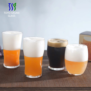 日本进口东洋佐佐木啤酒杯日式家用玻璃杯晚酌的流派小麦精酿酒杯