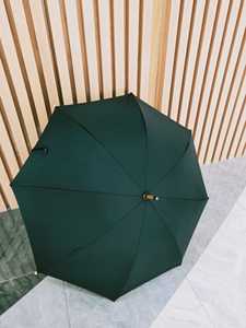 出口日本竹子碳纤维骨绅士手开长柄雨伞遮阳伞晴雨伞两用男女包邮