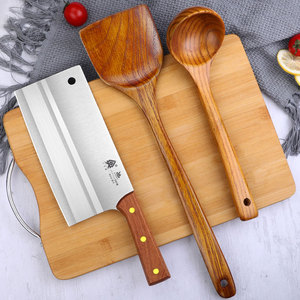 家用菜刀切菜板刀具套装厨房木铲子炒菜不粘锅专用刀厨师刀切片刀