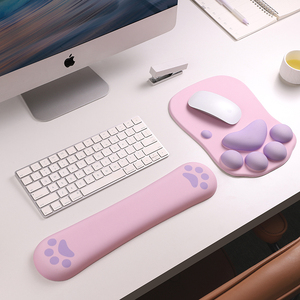 创意可爱猫爪鼠标垫护腕垫子电脑笔记本台式机桌面鼠标垫手枕腕托