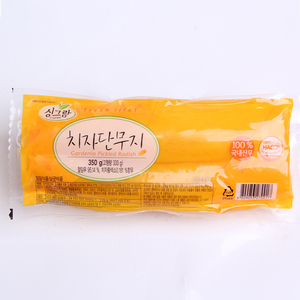 singram泡菜黄萝卜韩国进口寿司大根条韩式萝卜块酸甜味调味小菜