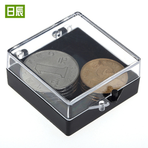 正方形透明塑料盒子徽章盒徽标盒展示盒标本盒塑胶盒首饰盒有带盖