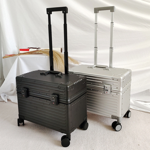 出口日本铝镁合金18拉杆箱 男 登机20旅行箱摄影行李箱25寸上翻盖