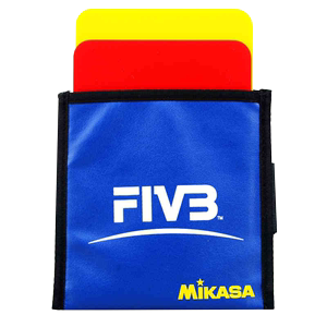 MIKASA米卡萨排球红黄牌FIVB排联专用裁判用品红黄牌正品