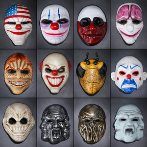 万圣节化妆舞会美国收获日小丑面具游戏主题影视恶魔异形精品面罩