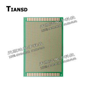 10*15cm 厚1.5 间距2.54 单面绿油万能板 洞洞板 实验万用板PCB