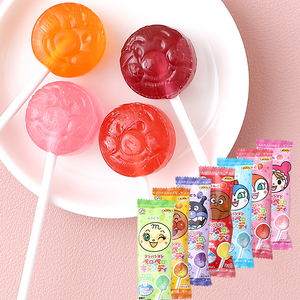 日本不二家面包超人造型宝宝水果味棒棒糖 儿童防蛀护齿糖果零食