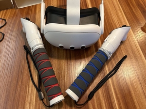 Quest3节奏光剑手柄延长杆保护握柄器套高尔夫网球虚拟游戏VR配件