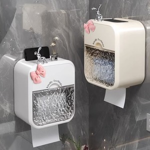 冰川纹卫生间纸巾盒手纸厕纸盒厕所洗手间壁挂式防水置物架抽纸盒