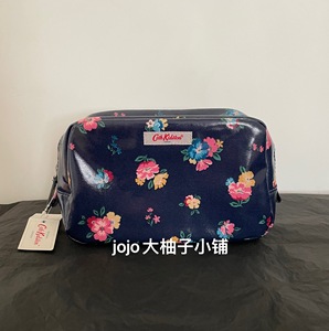 cath kidston英国正品代购 22年爱心碎花防水经典款化妆包含镜子