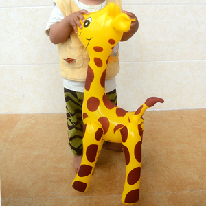 大号充气动物玩具 充气长颈鹿  坐鹿 充气玩具 水上玩具 幼儿玩具