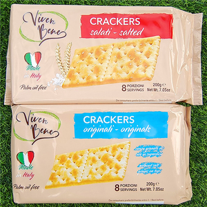 意大利咸味苏打饼干原味梳打饼干薄脆饼干零食CRACKERS ORIGINAL