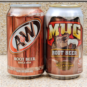 美国乐啤露饮品树根啤碳酸饮料沙士汽水罐装无咖啡因AW ROOT BEER