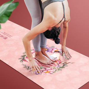 瑜伽垫铺巾麂皮绒橡胶防滑专业可折叠便携薄款超薄女初学者瑜伽毯