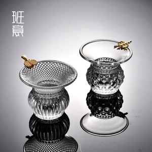 玻璃茶漏球形茶滤创意茶叶过滤网泡茶器茶隔漏斗茶具配件滤茶器
