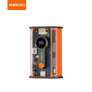 RECCI锐思火星系列透明可视智能电芯双快充移动电源10000mAh