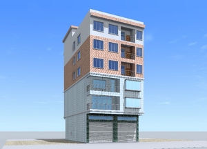 10.2x15六层建房设计出租房设计施工图纸自建房施工图复式户型图