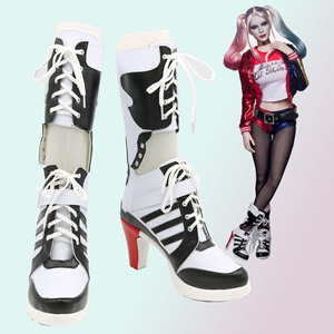自杀小队小丑女Harley Quinn哈莉奎茵 cos鞋子定做 cosplay鞋