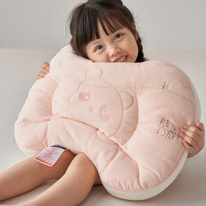 儿童枕头3岁以上6低矮枕芯幼儿园婴宝宝小学生午睡专用超薄软整头