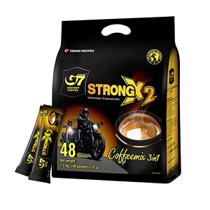越南STRONG中原G7浓醇X2原味特浓速溶咖啡3合1咖啡粉1200g48条装