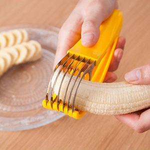 香蕉切片器创意多功能火腿肠香肠黄瓜切割工具不锈钢切水果分割器