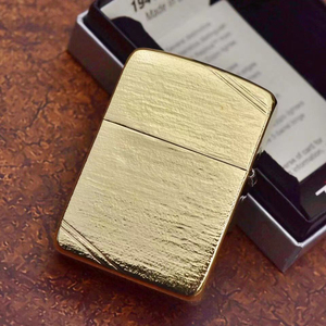 原装正品 美国zippo 黄铜1941B切角细腻树皮纹之宝煤油打火机