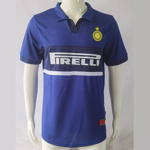 复刻版98-99赛季国米第二客场复古老款球衣 大罗巴乔雷科巴足球服