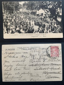 希腊一战明信片 1915年实寄 一战海军上将乔斯