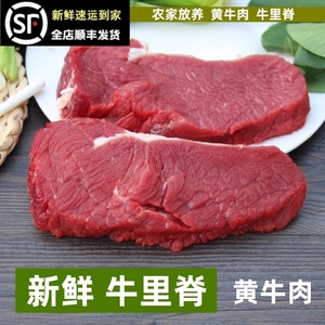 新鲜牛肉 牛里脊肉500g 生牛肉 牛排肉 内里脊 外脊肉 牛吊龙牛柳