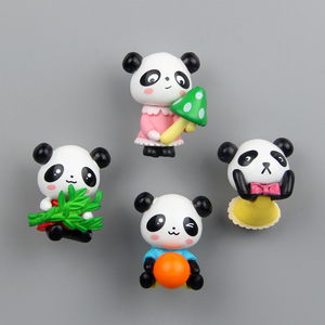 4款竹子系列熊猫冰箱贴 可爱卡通磁性贴磁铁磁扣吸铁石家居装饰品