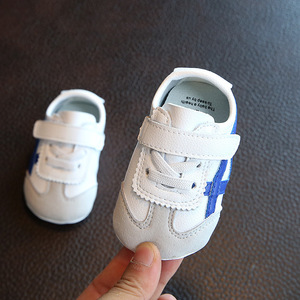 婴儿学步鞋软底春秋真皮防滑不掉儿童单鞋01-2岁一周岁男宝宝鞋子