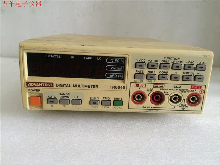 爱德万/advantesttr6846数字万用表台式四位半