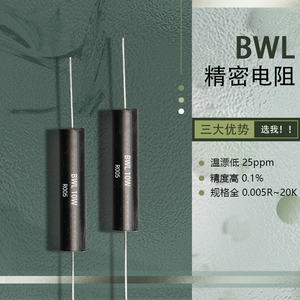 BWL高精密电阻0.1%采取样无感低温漂3W5W10W大量现货厂家直发定制