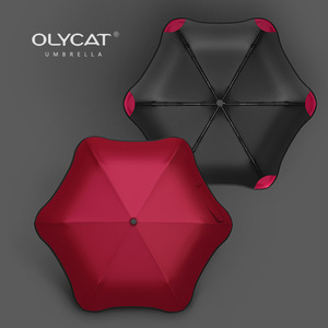 OLYCAT欧力猫创意花形三折伞 晴雨伞遮阳防紫外线 太阳伞