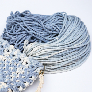 绯红树 蓝色 段染 渐变色 彩色 棉绳 手作DIY 挂毯包包 编绳棉线