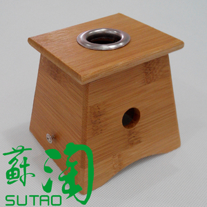 竹子竹制单孔温灸盒一孔1孔单眼艾灸盒温灸器
