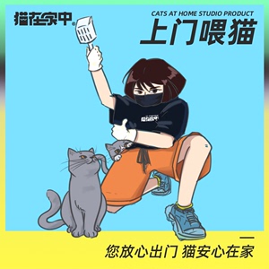 猫在家中广州上门喂猫咪铲屎工作出差节假日出门宠物喂养服务寄养