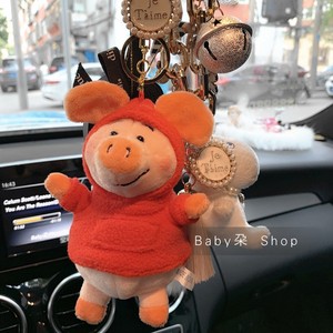 ins猪玩偶可爱汽车挂件娃娃小猪威比猪公仔书包钥匙扣毛绒玩具