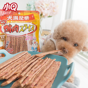 日本PETIO狗狗零食大满足祭香烘鸭肉片 泰迪零食鸭肉干 3件包邮