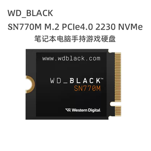 西数SSD固态硬盘SN770M 1T/2T M.2 PCIe4.0 2230游戏WDS100T3X0G