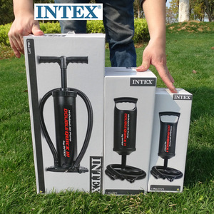 INTEX原装手动充气泵省力打气筒充气船皮划艇游泳圈橡皮艇充气筒